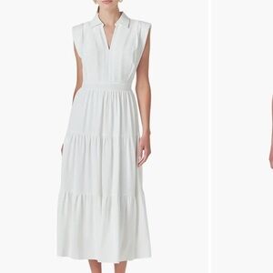 Endless Rose White Midi Dress